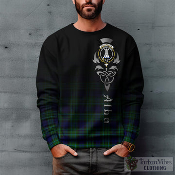 MacCallum Modern Tartan Sweatshirt Featuring Alba Gu Brath Family Crest Celtic Inspired