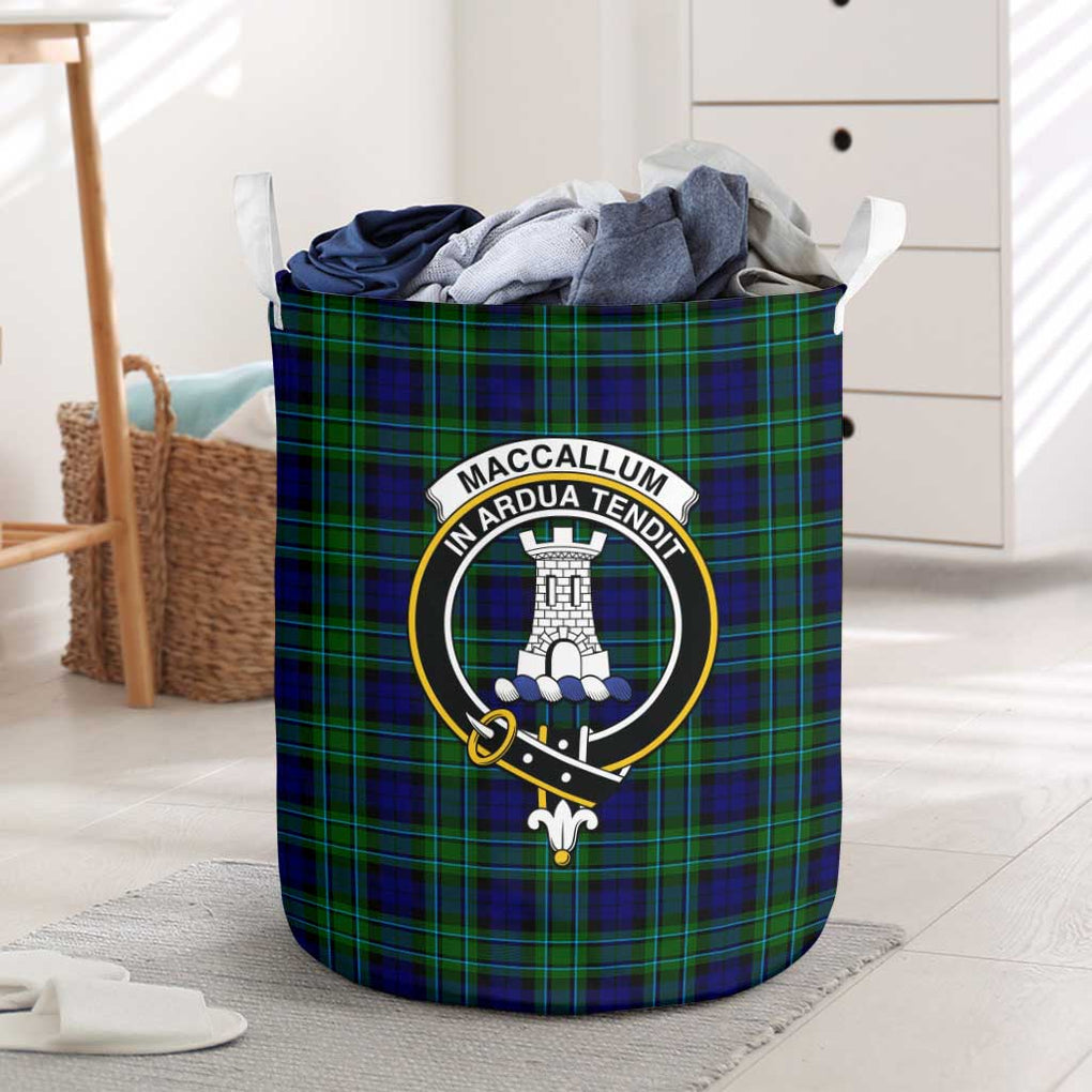 MacCallum Modern Tartan Laundry Basket with Family Crest One Size - Tartanvibesclothing Shop