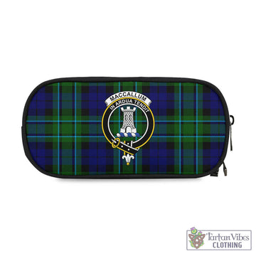 MacCallum Modern Tartan Pen and Pencil Case with Family Crest