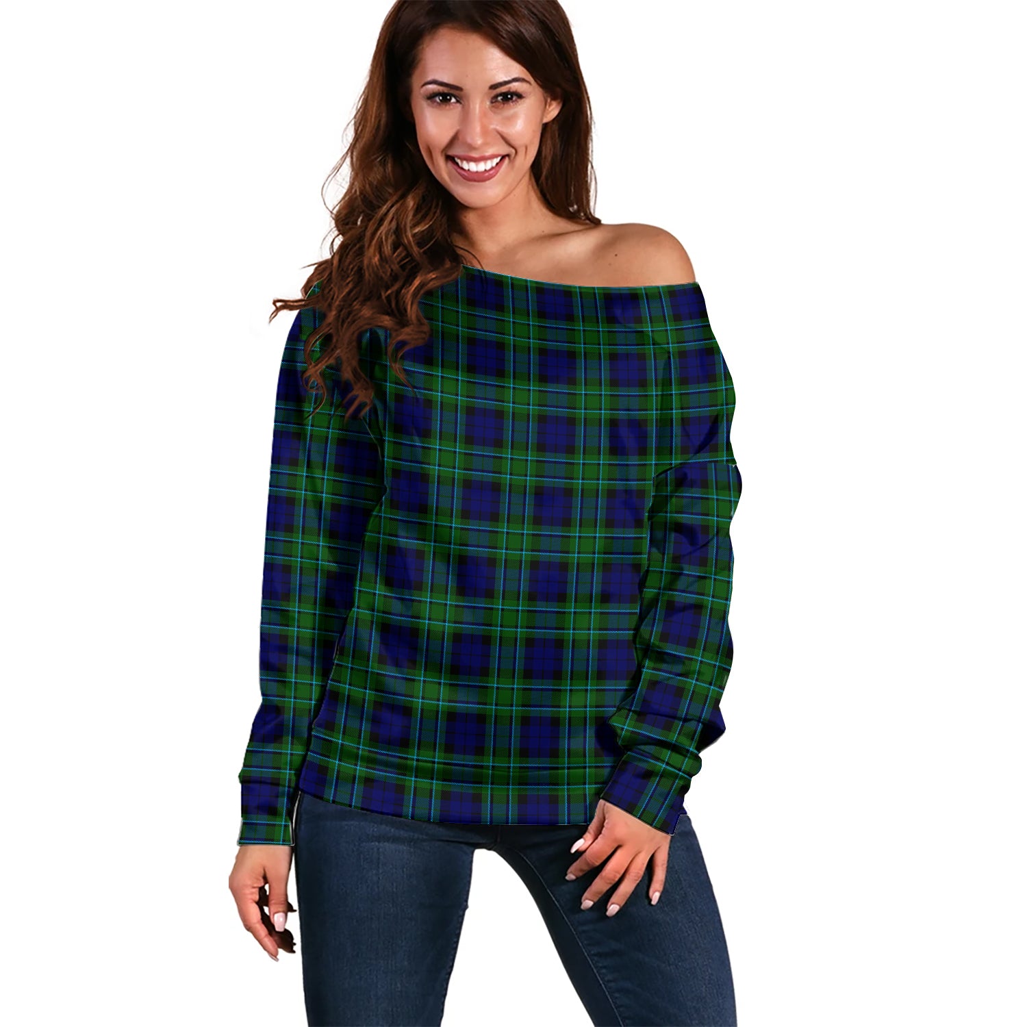 MacCallum Modern Tartan Off Shoulder Women Sweater Women - Tartanvibesclothing