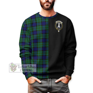 MacCallum Modern Tartan Sweatshirt with Family Crest and Half Of Me Style