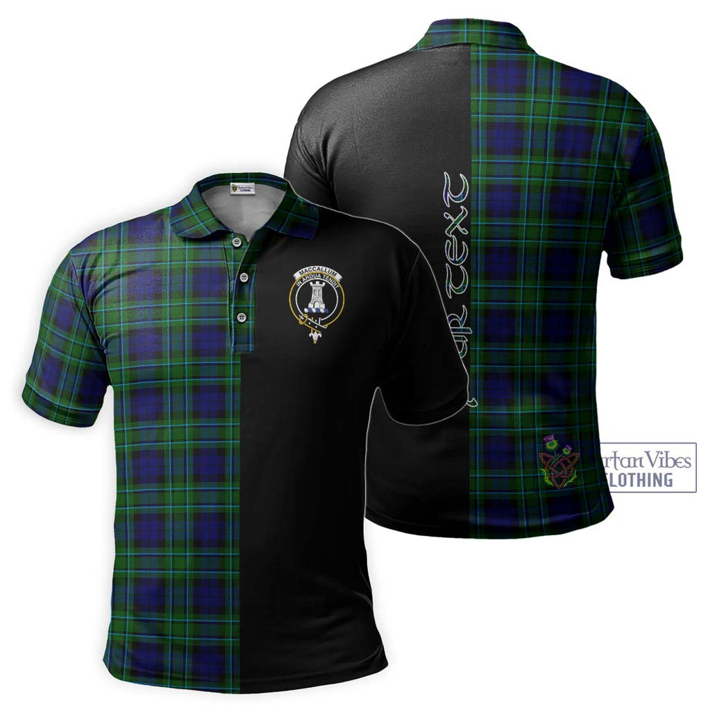 MacCallum Modern Tartan Polo Shirt with Family Crest and Half Of Me Style Kid - Tartanvibesclothing Shop