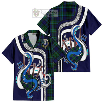 MacCallum Modern Tartan Short Sleeve Button Shirt with Epic Bagpipe Style