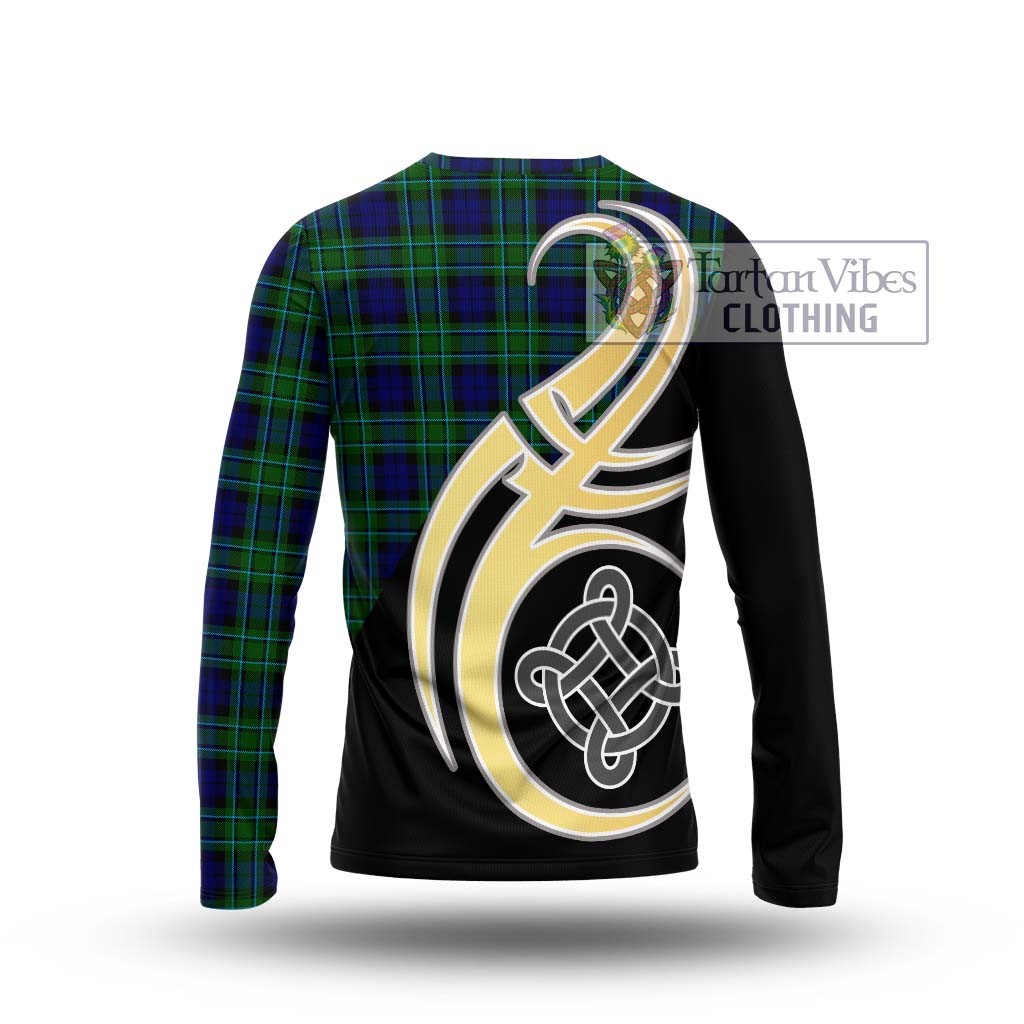 MacCallum Modern Tartan Long Sleeve T-Shirt with Family Crest and Celtic Symbol Style - Tartan Vibes Clothing