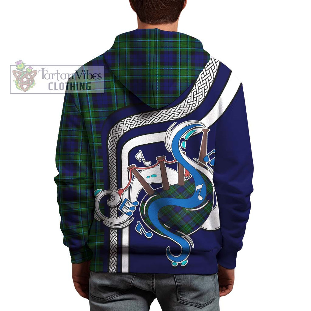 MacCallum Modern Tartan Hoodie with Epic Bagpipe Style - Tartanvibesclothing Shop