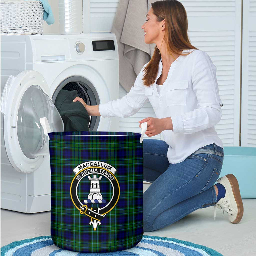 MacCallum Modern Tartan Laundry Basket with Family Crest - Tartanvibesclothing Shop