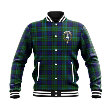 MacCallum Modern Tartan Baseball Jacket with Family Crest