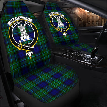 MacCallum Modern Tartan Car Seat Cover with Family Crest