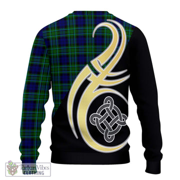 MacCallum Modern Tartan Ugly Sweater with Family Crest and Celtic Symbol Style