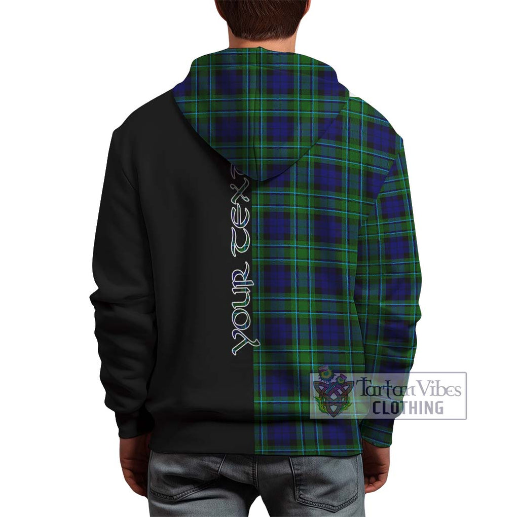 MacCallum Modern Tartan Hoodie with Family Crest and Half Of Me Style - Tartanvibesclothing Shop