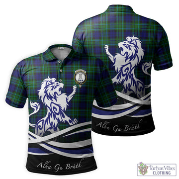 MacCallum Modern Tartan Polo Shirt with Alba Gu Brath Regal Lion Emblem