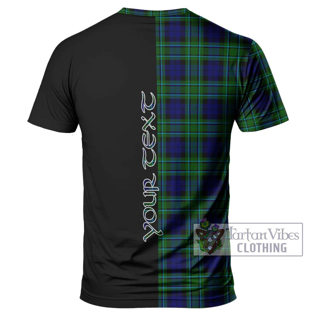 MacCallum Modern Tartan T-Shirt with Family Crest and Half Of Me Style - Tartanvibesclothing Shop