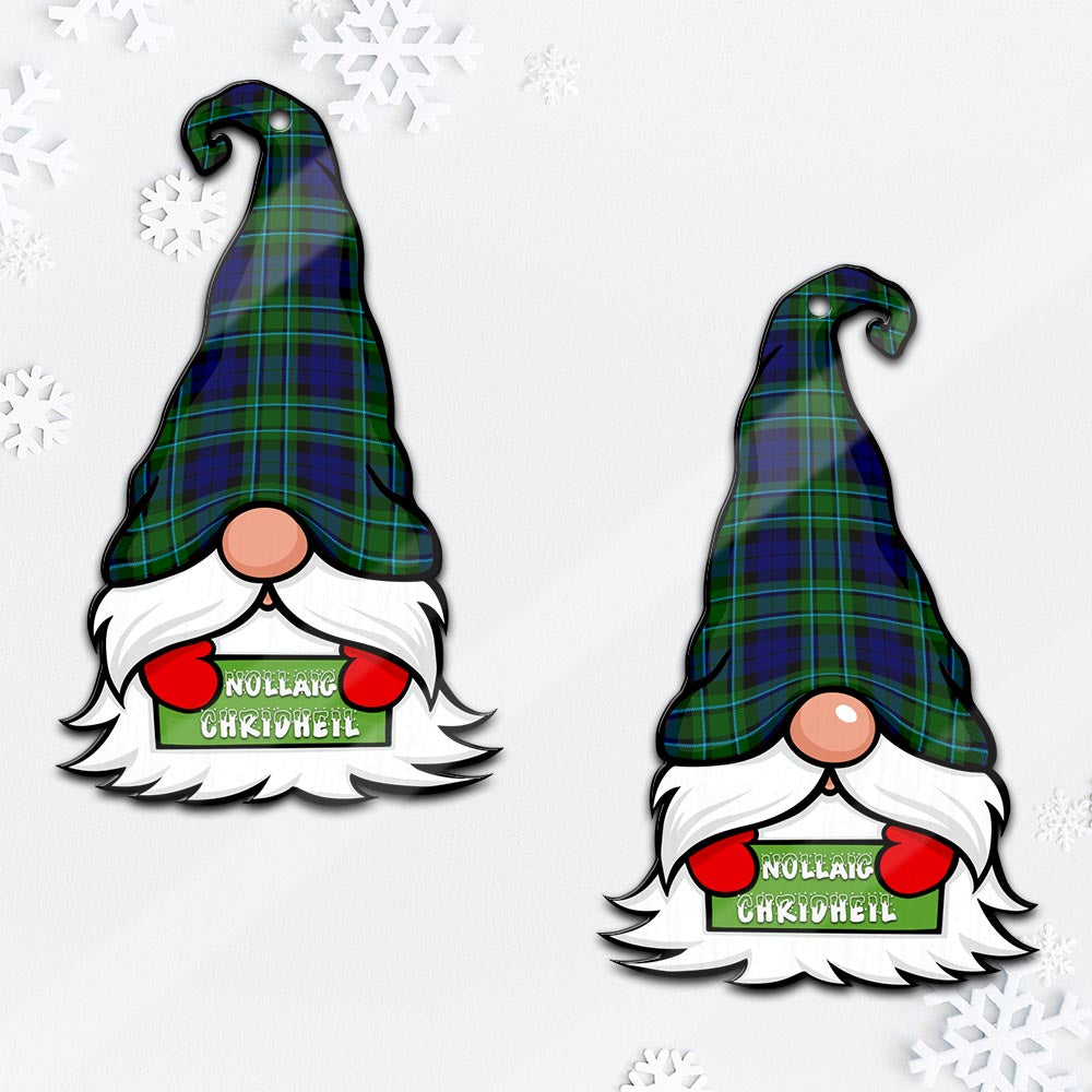 MacCallum Modern Gnome Christmas Ornament with His Tartan Christmas Hat - Tartan Vibes Clothing