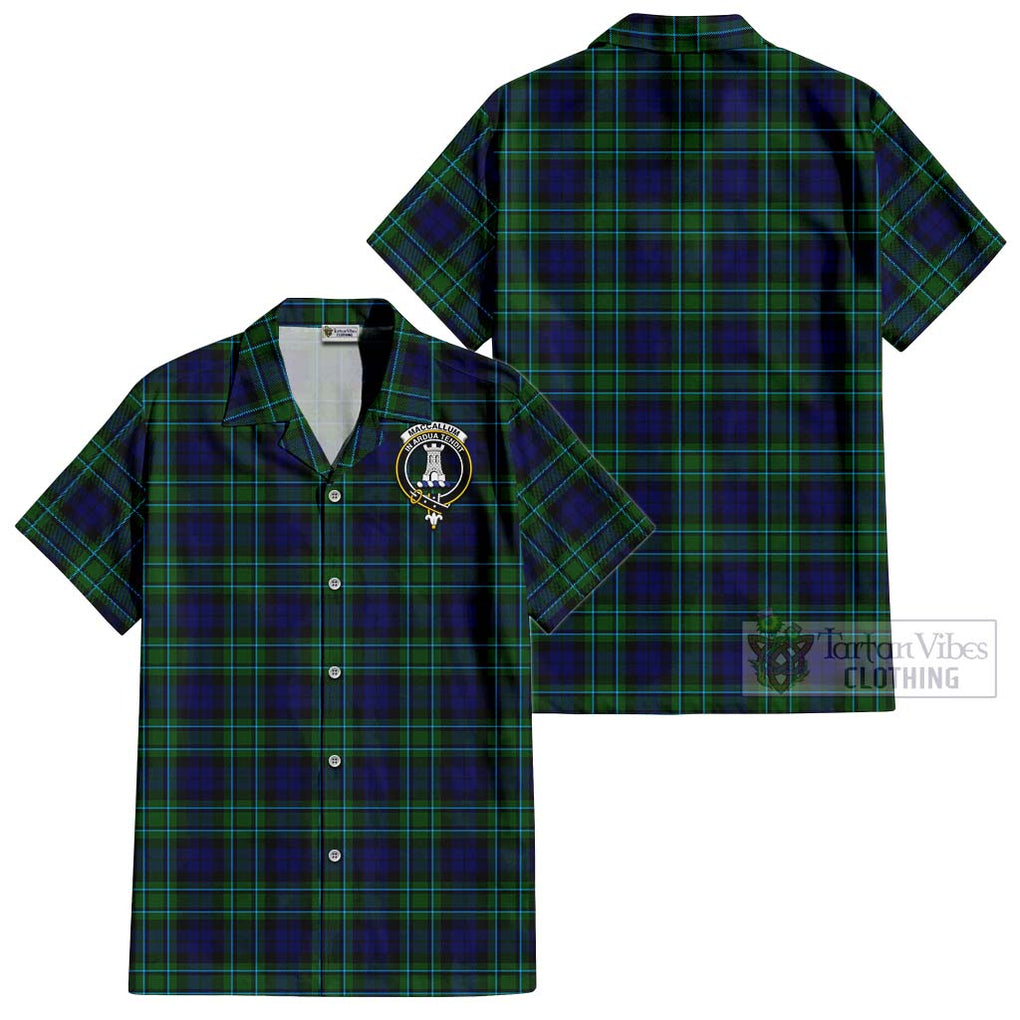 MacCallum Modern Tartan Cotton Hawaiian Shirt with Family Crest Kid - Tartan Vibes Clothing