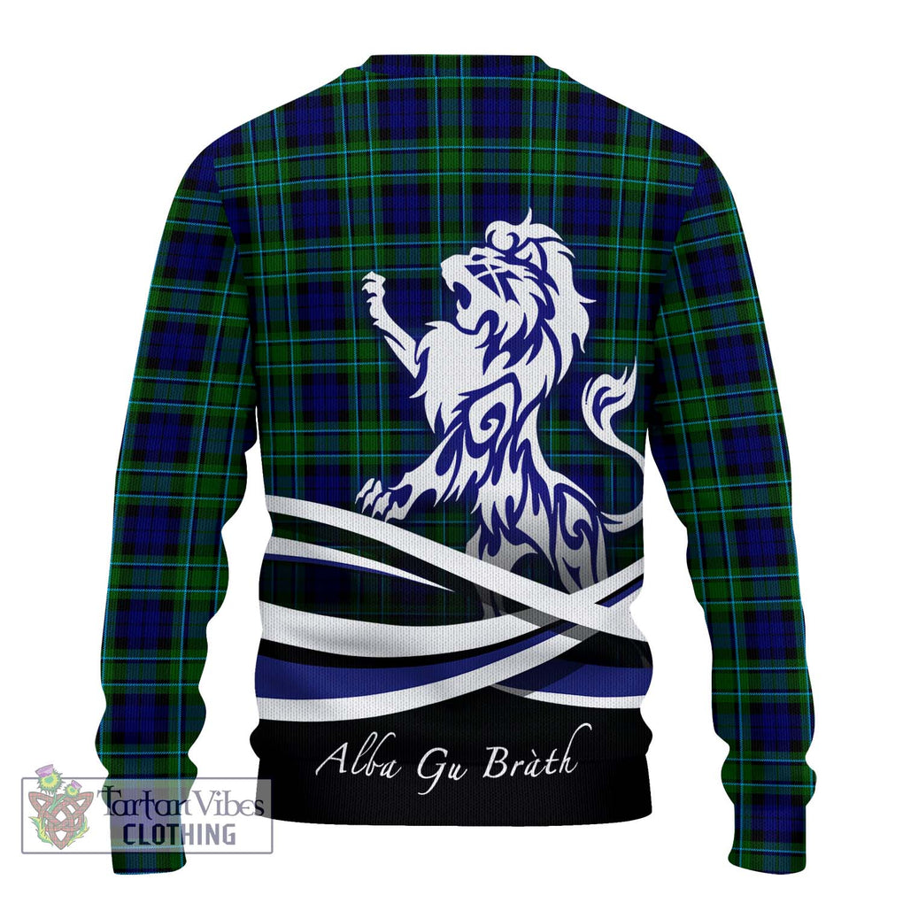 MacCallum Modern Tartan Knitted Sweater with Alba Gu Brath Regal Lion Emblem - Tartanvibesclothing Shop