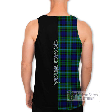 MacCallum Modern Tartan Men's Tank Top with Family Crest and Half Of Me Style