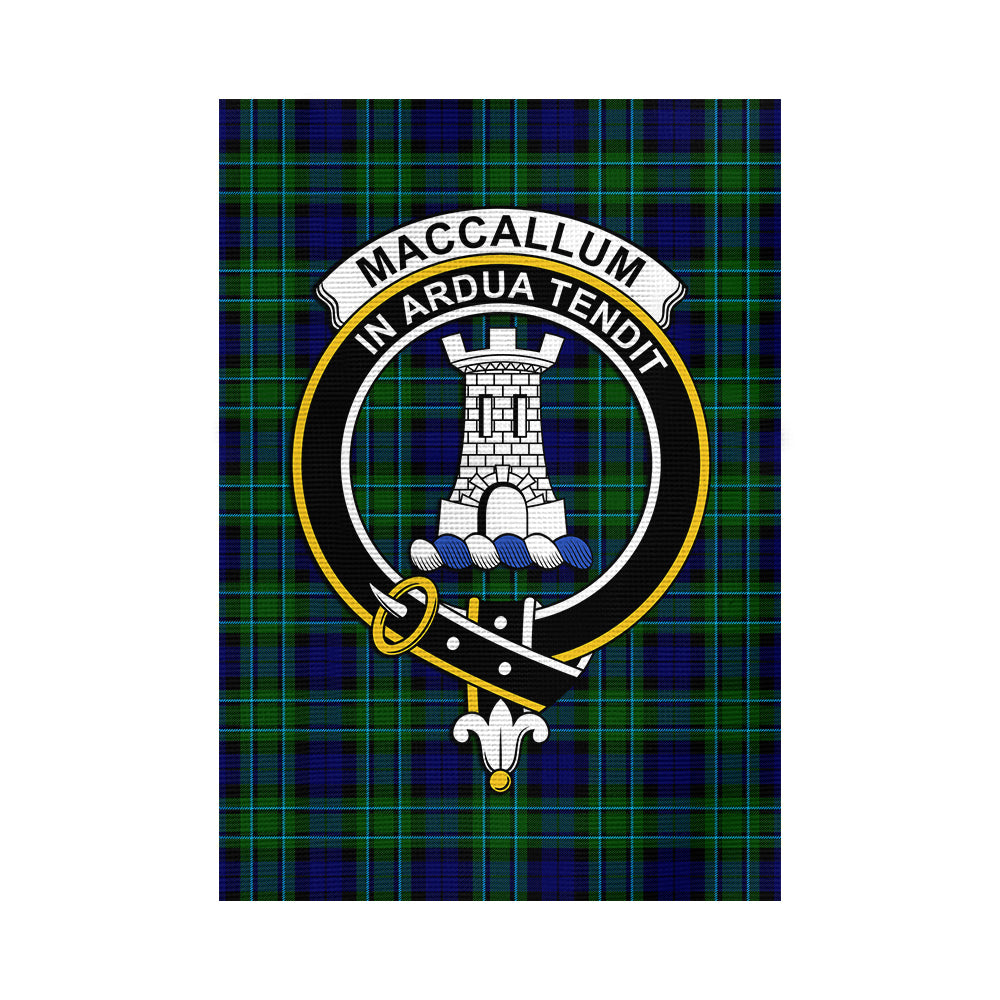 MacCallum Modern Tartan Flag with Family Crest - Tartan Vibes Clothing