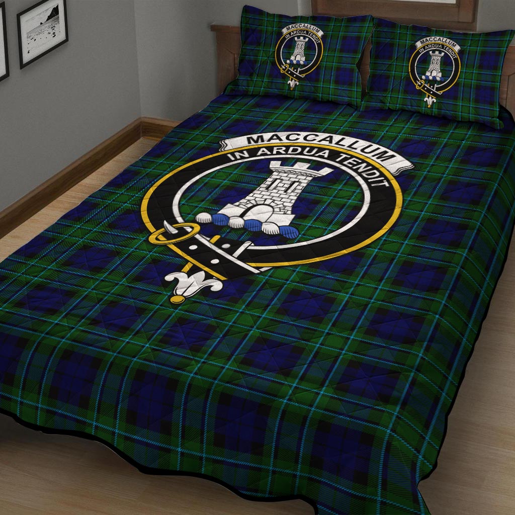 MacCallum Modern Tartan Quilt Bed Set with Family Crest - Tartan Vibes Clothing