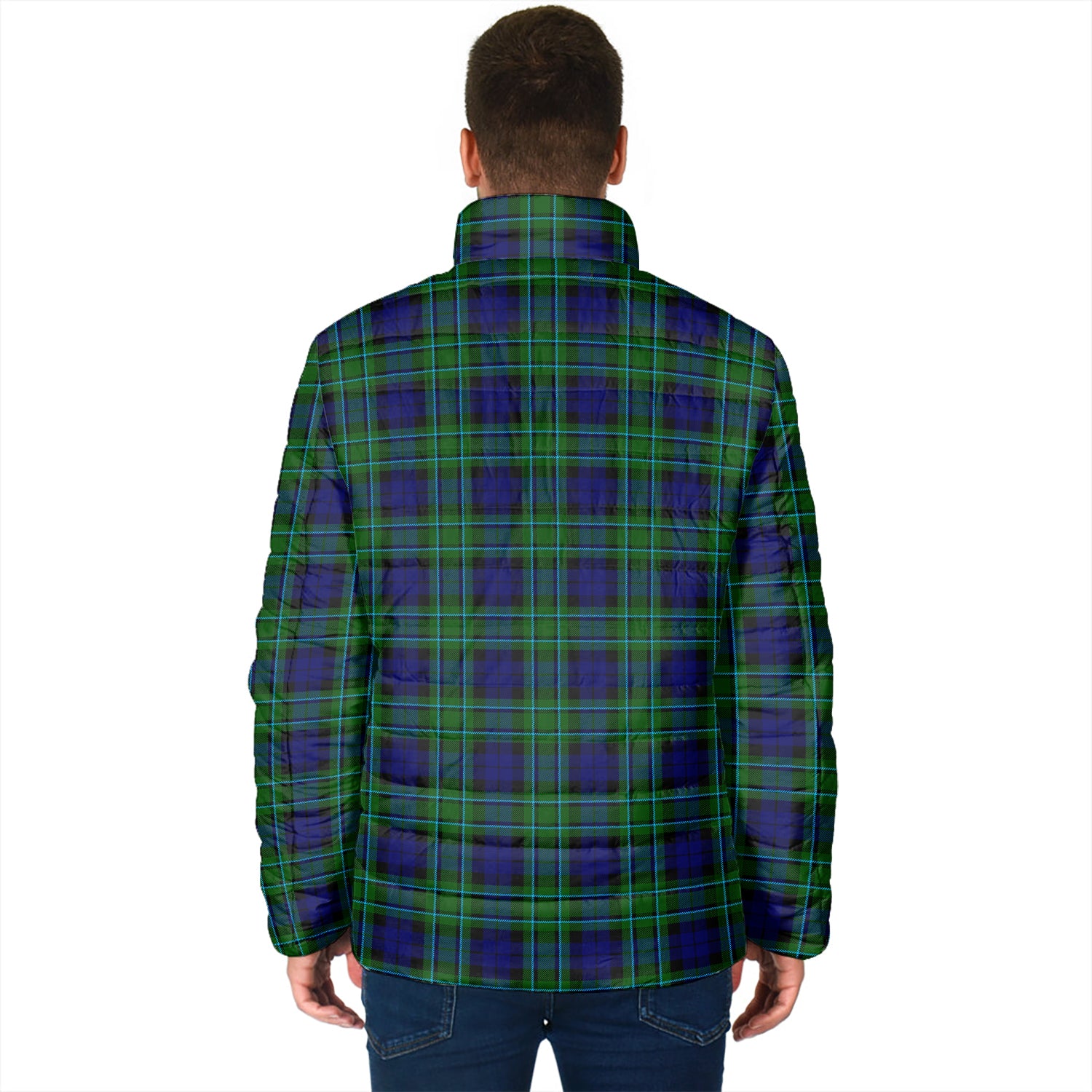 MacCallum Modern Tartan Padded Jacket with Family Crest - Tartan Vibes Clothing