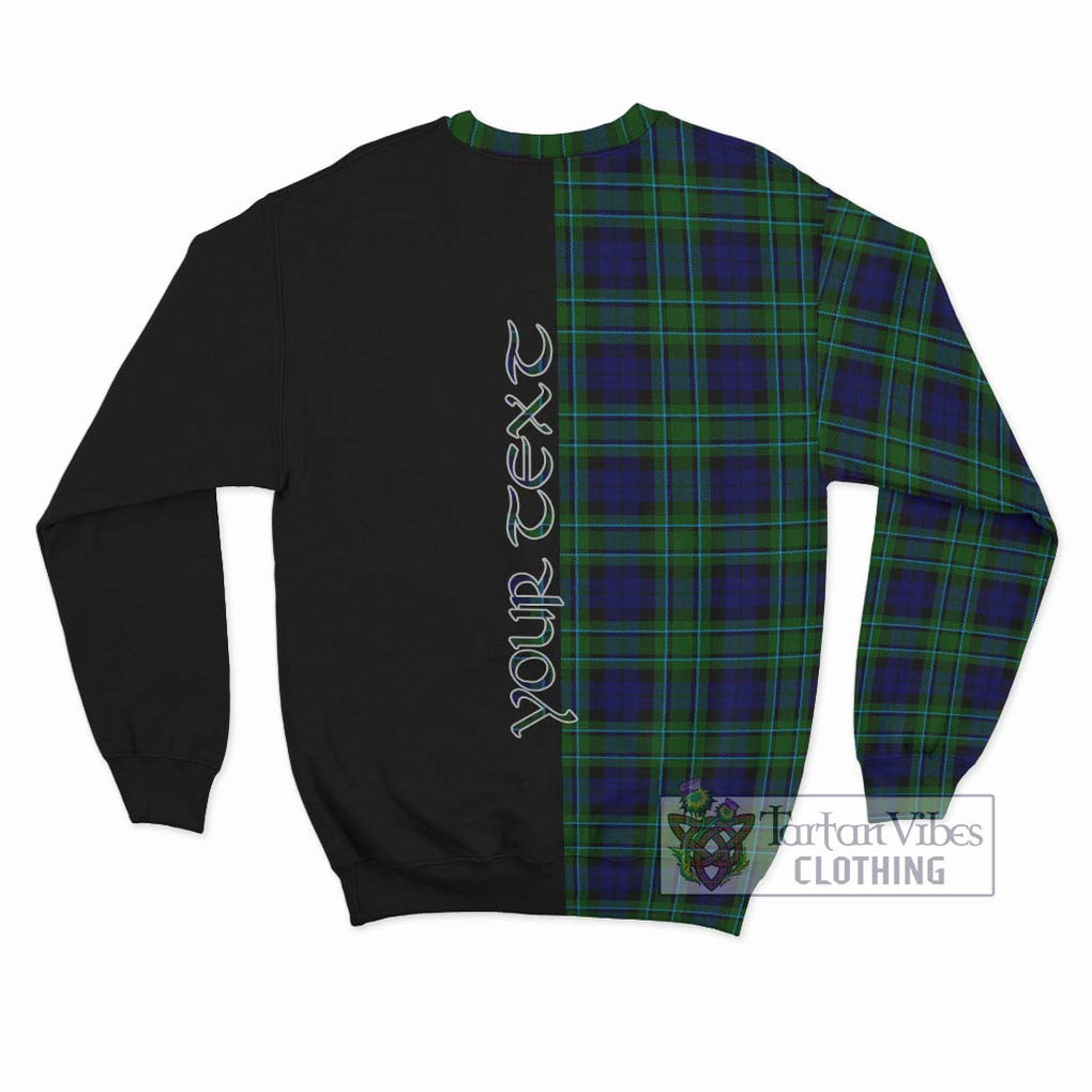 MacCallum Modern Tartan Sweatshirt with Family Crest and Half Of Me Style - Tartanvibesclothing Shop