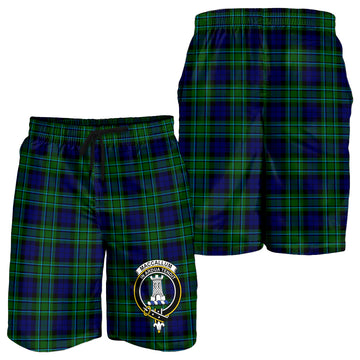 MacCallum Modern Tartan Mens Shorts with Family Crest