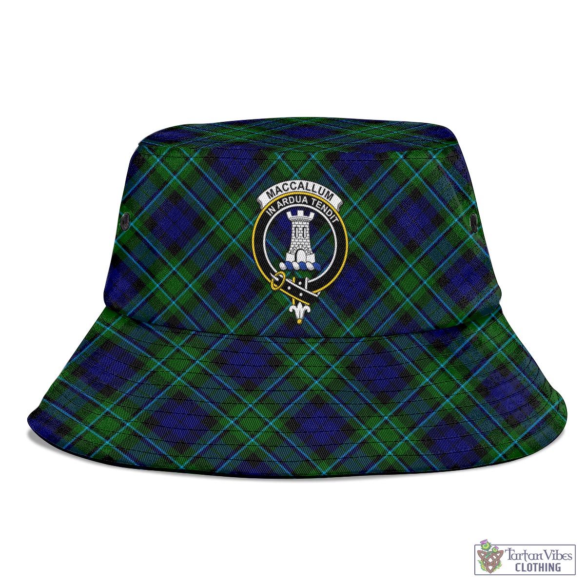 Tartan Vibes Clothing MacCallum Modern Tartan Bucket Hat with Family Crest