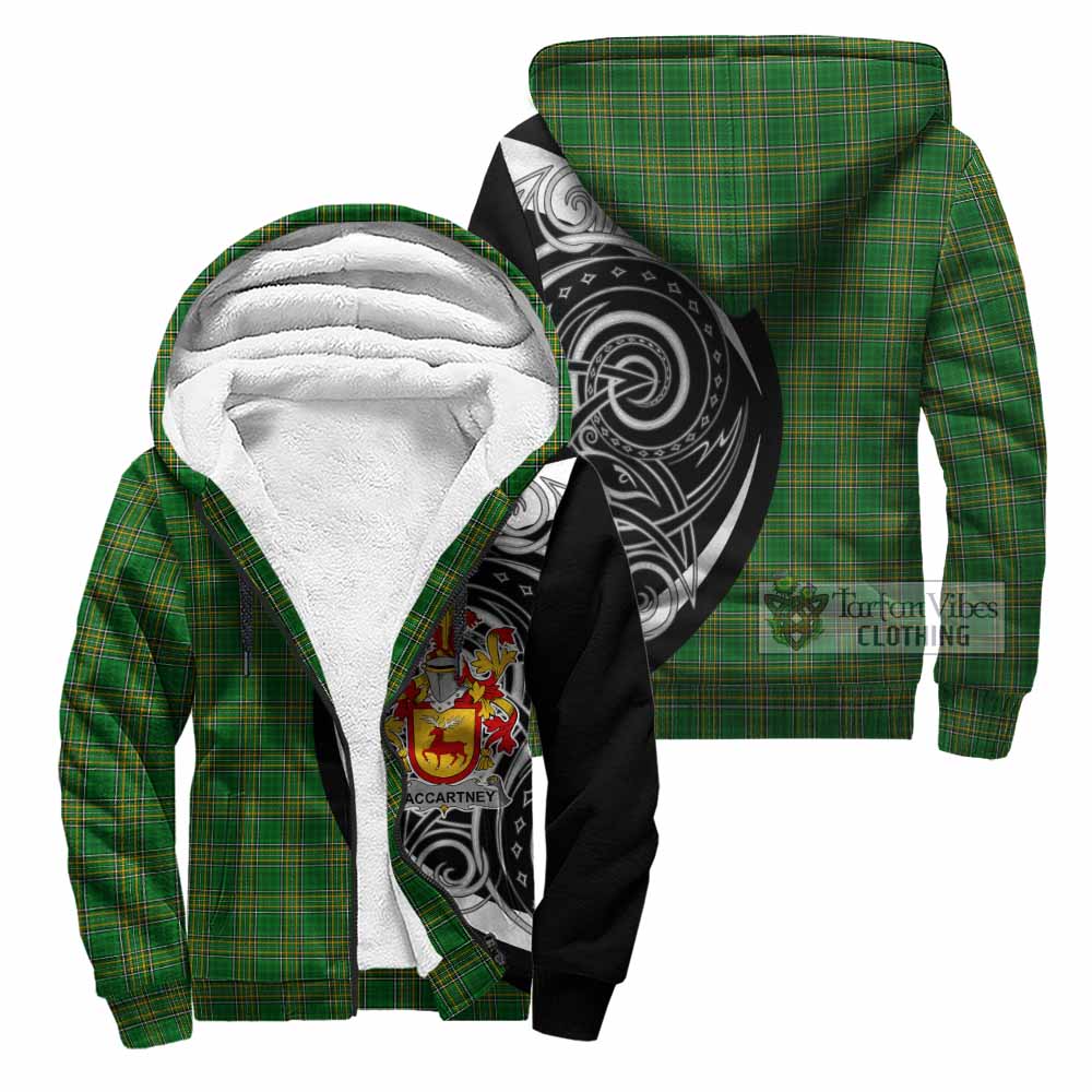 MacCartney Irish Clan Sherpa Hoodie Celtic Circle Style Unisex - Tartan Vibes Clothing