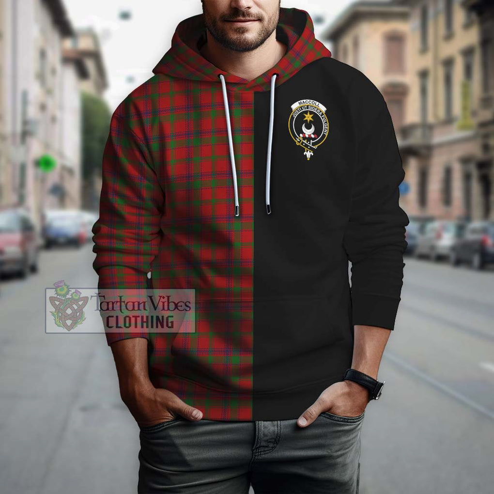 MacColl (McColl) Tartan Hoodie with Family Crest and Half Of Me Style Zip Hoodie - Tartanvibesclothing Shop