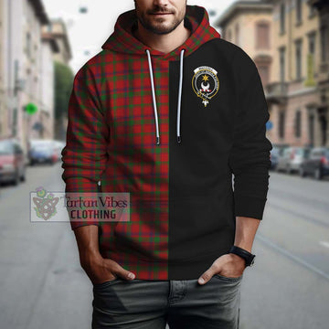 MacColl (McColl) Tartan Hoodie with Family Crest and Half Of Me Style