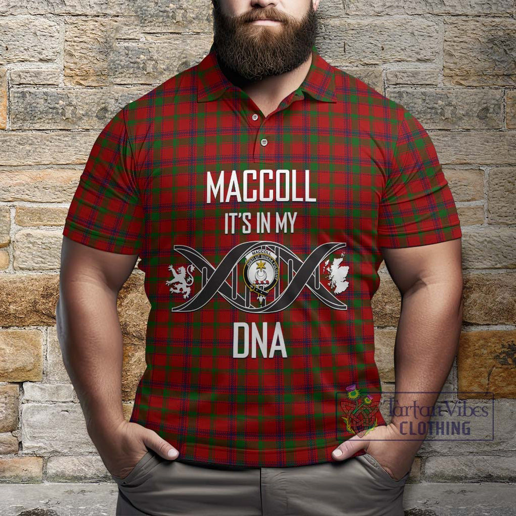 MacColl (McColl) Tartan Polo Shirt with Family Crest DNA In Me Style Kid - Tartanvibesclothing Shop