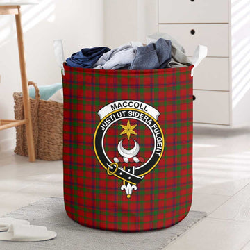 MacColl (McColl) Tartan Laundry Basket with Family Crest