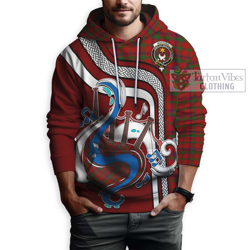 MacColl (McColl) Tartan Hoodie with Epic Bagpipe Style Zip Hoodie - Tartanvibesclothing Shop