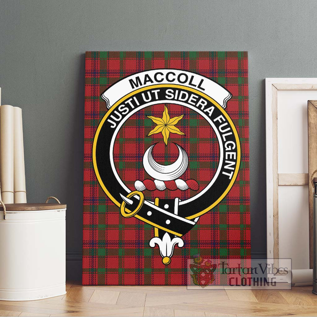 MacColl (McColl) Tartan Canvas Print Wall Art with Family Crest Without Frame - Tartan Vibes Clothing