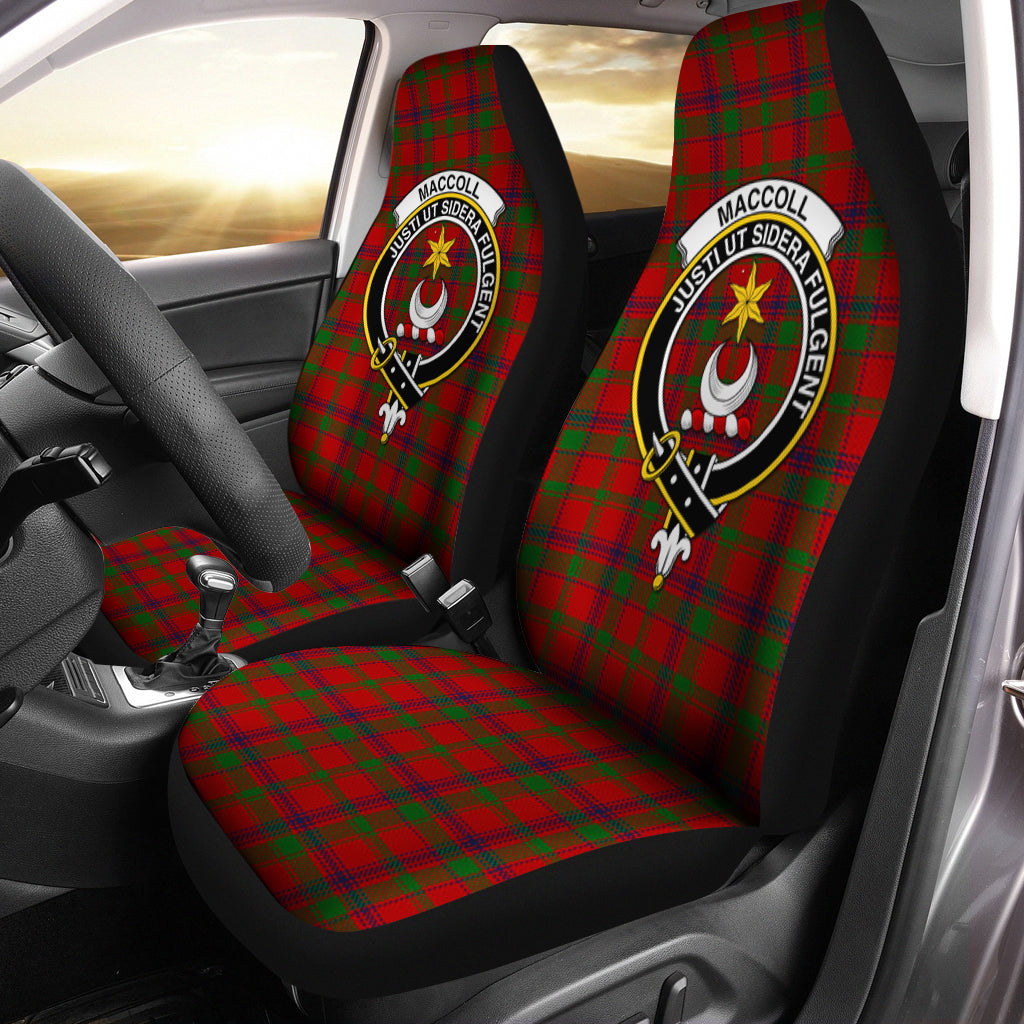 MacColl Tartan Car Seat Cover with Family Crest One Size - Tartanvibesclothing