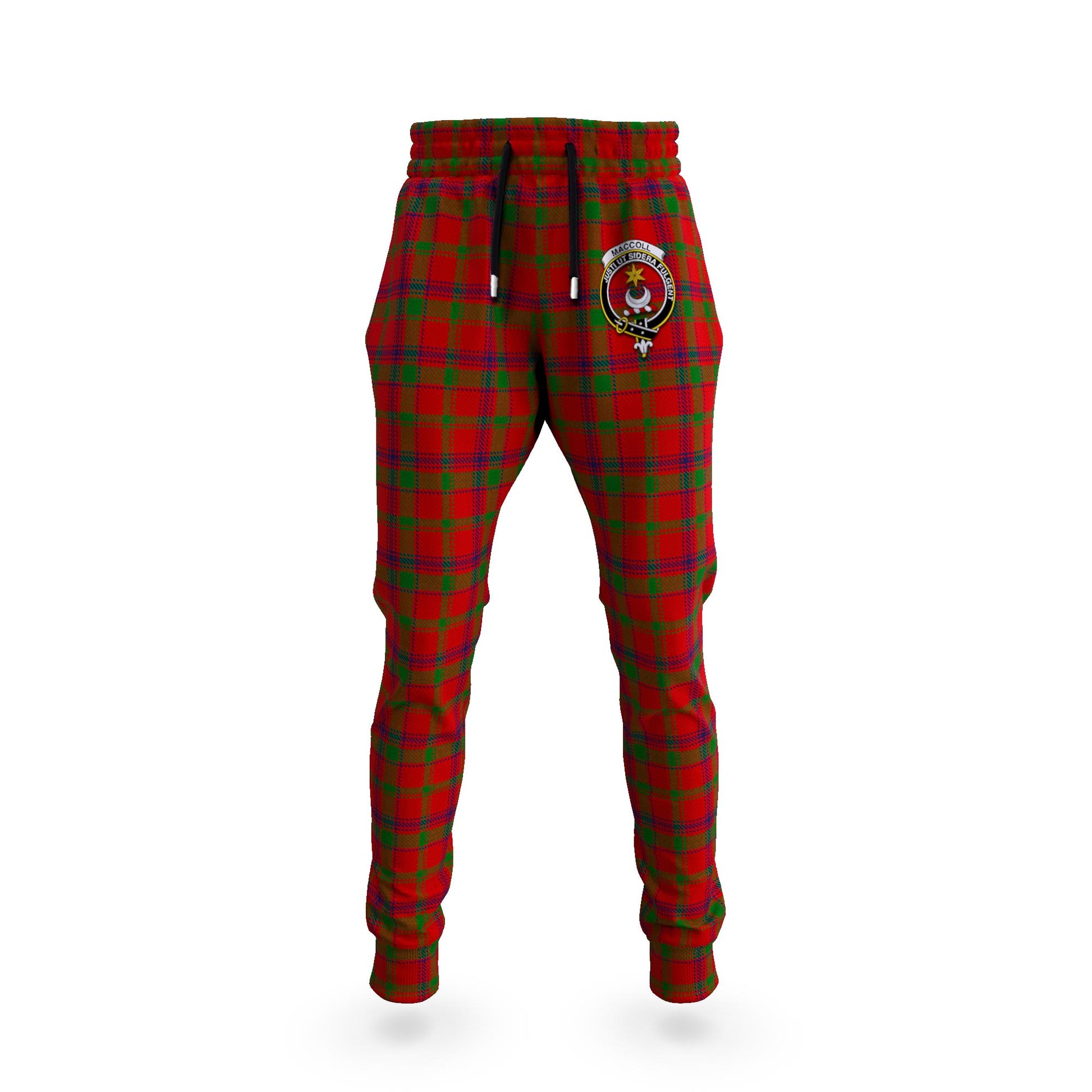 MacColl (McColl) Tartan Joggers Pants with Family Crest 5XL - Tartan Vibes Clothing