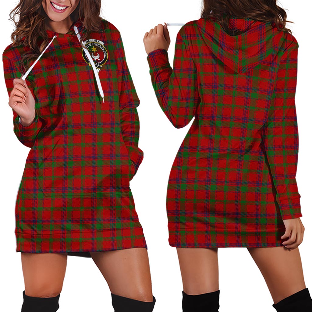 MacColl (McColl) Tartan Hoodie Dress with Family Crest - Tartan Vibes Clothing