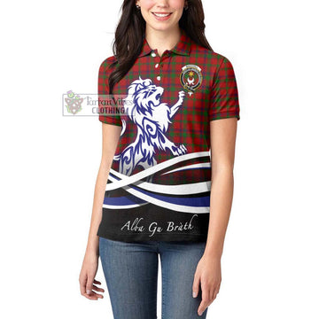 MacColl (McColl) Tartan Women's Polo Shirt with Alba Gu Brath Regal Lion Emblem