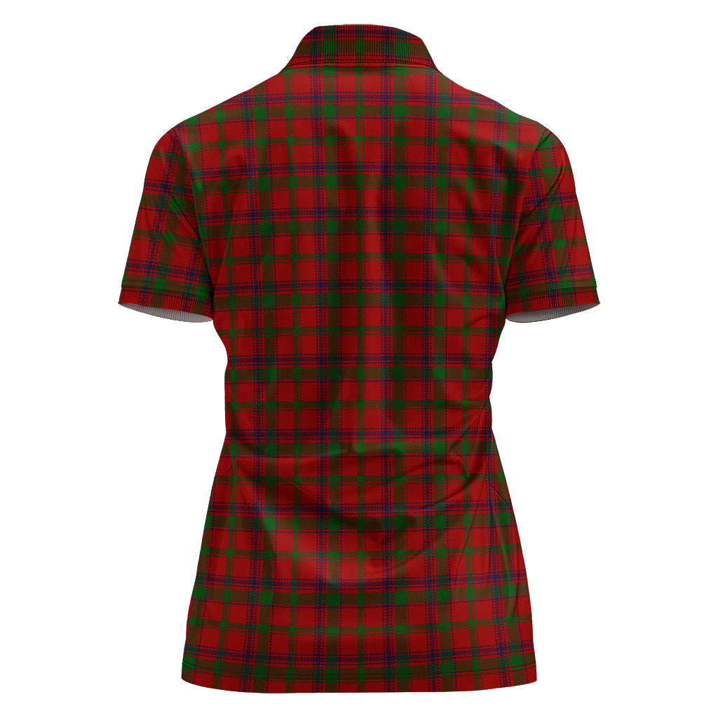 MacColl (McColl) Tartan Polo Shirt with Family Crest For Women - Tartan Vibes Clothing