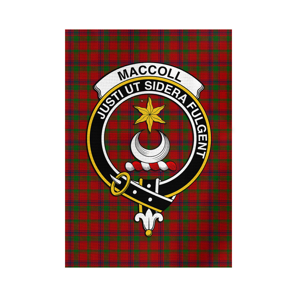 MacColl (McColl) Tartan Flag with Family Crest - Tartan Vibes Clothing