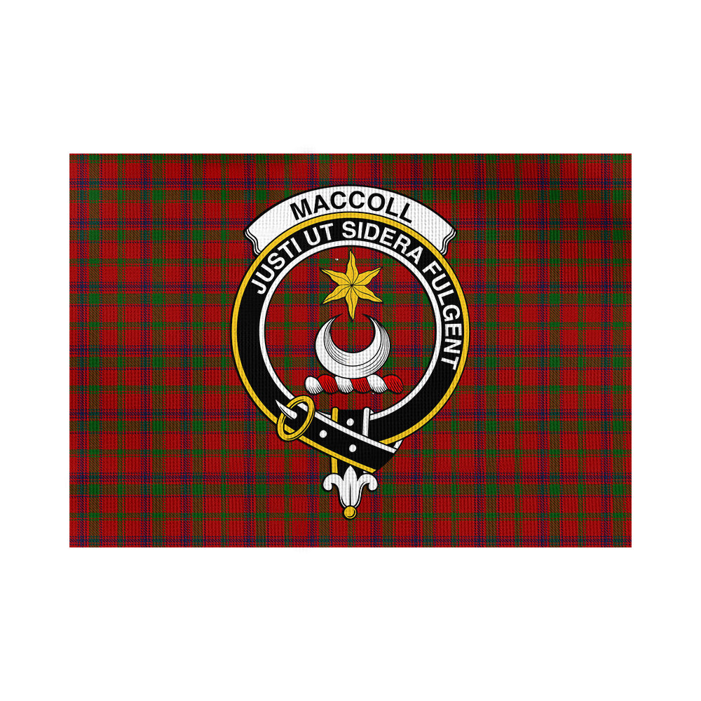 MacColl (McColl) Tartan Flag with Family Crest - Tartan Vibes Clothing