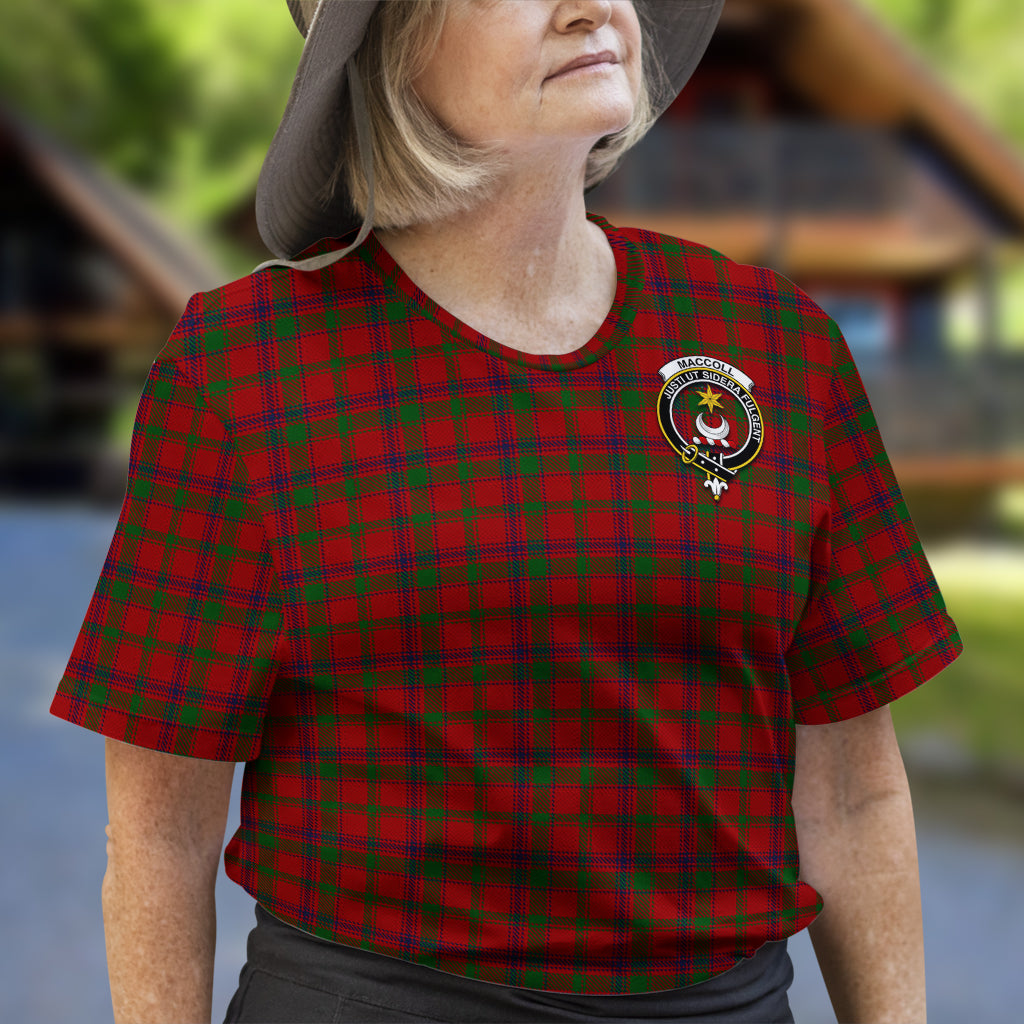 MacColl (McColl) Tartan T-Shirt with Family Crest - Tartan Vibes Clothing