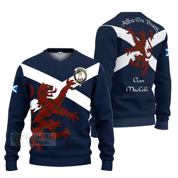 MacColl (McColl) Tartan Lion Rampant Ugly Sweater Proudly Display Your Heritage with Alba Gu Brath and Clan Name Unisex - Tartan Vibes Clothing