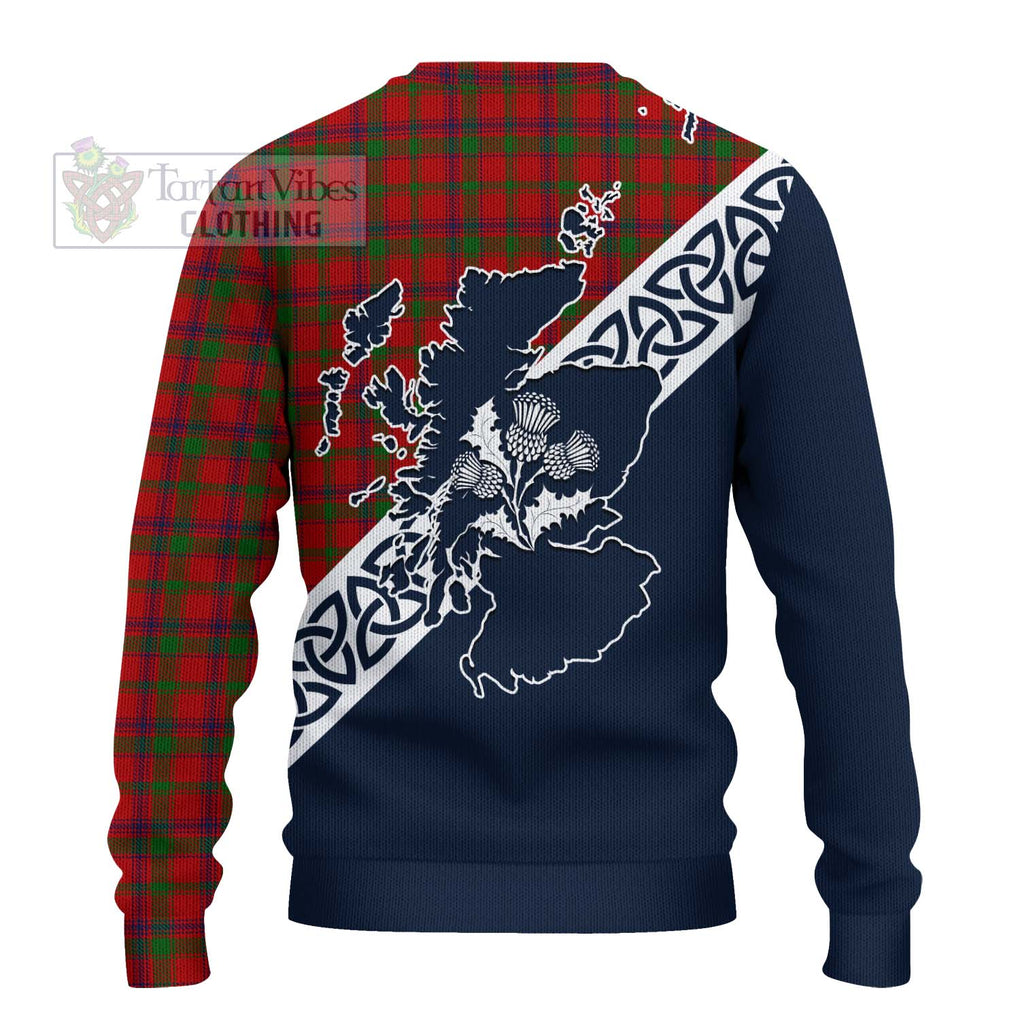 MacColl (McColl) Tartan Ugly Sweater Featuring Thistle and Scotland Map - Tartan Vibes Clothing