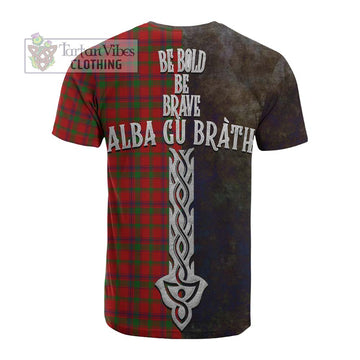 MacColl (McColl) Tartan Family Crest Cotton T-shirt Alba Gu Brath Be Brave Lion Ancient Style - Tartan Vibes Clothing