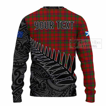 MacColl (McColl) Crest Tartan Knitted Sweater with New Zealand Silver Fern Half Style - Tartan Vibes Clothing