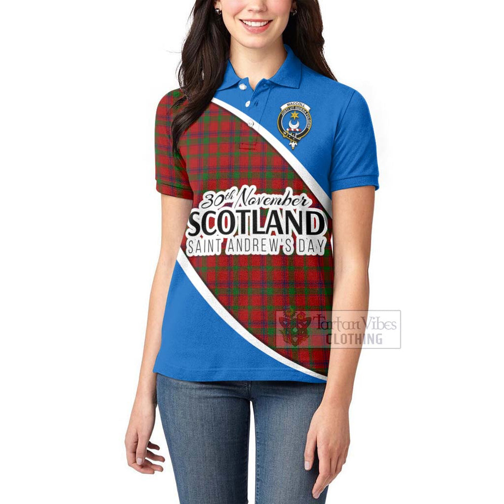 Tartan Vibes Clothing MacColl (McColl) Family Crest Tartan Women's Polo Shirt Celebrate Saint Andrew's Day in Style