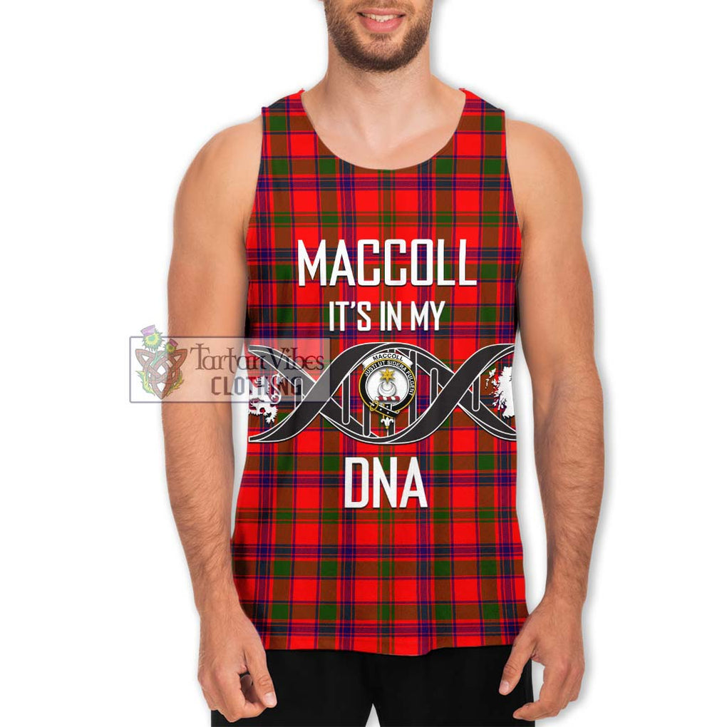 MacColl Modern Tartan Men's Tank Top with Family Crest DNA In Me Style Men - Tartanvibesclothing Shop