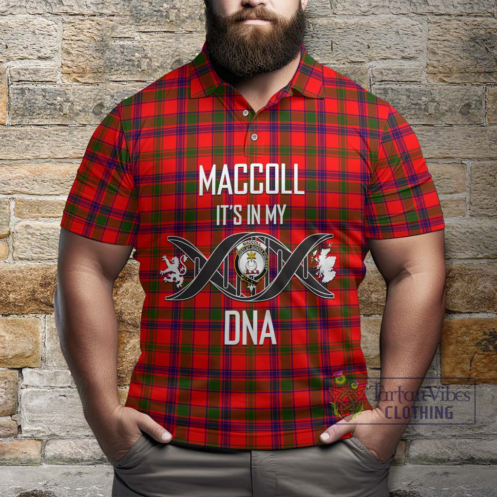 MacColl Modern Tartan Polo Shirt with Family Crest DNA In Me Style Kid - Tartanvibesclothing Shop