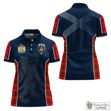 MacColl Modern Tartan Women's Polo Shirt with Family Crest and Lion Rampant Vibes Sport Style