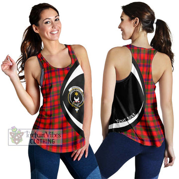 MacColl Modern Tartan Women's Racerback Tanks with Family Crest Circle Style